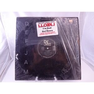 LL COOL J:  I'm Bad/Get Down Original 12" Vinyl Single Def Jam Records 1987 VG+